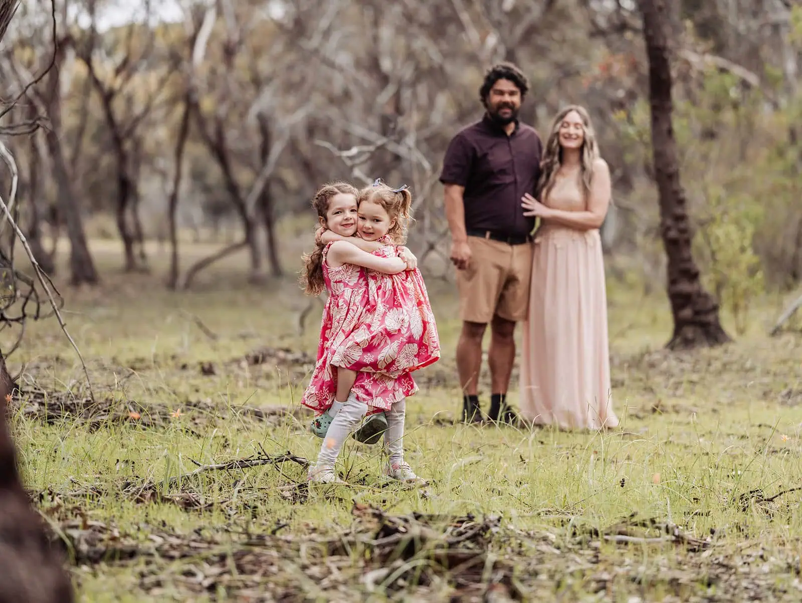 happy valley reservoir family photoshoot 7 Happy family exploring a lush forest, embracing natures joy.