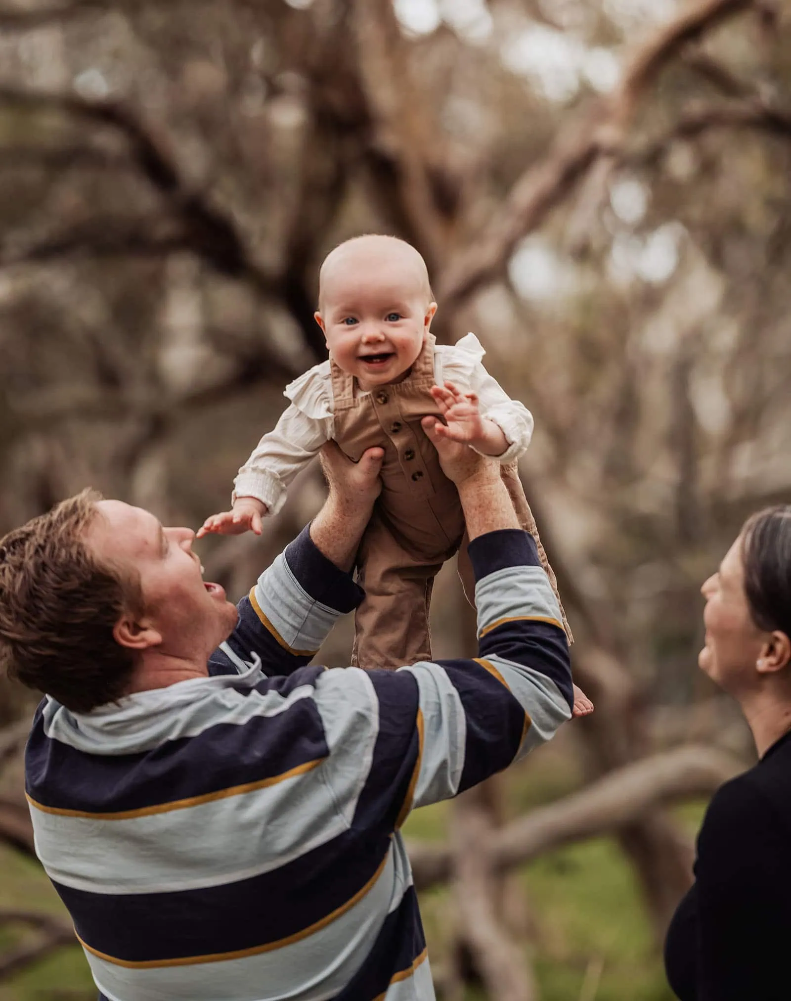 myponga family photography 24 Happy family with smiling baby enjoying nature outdoors.