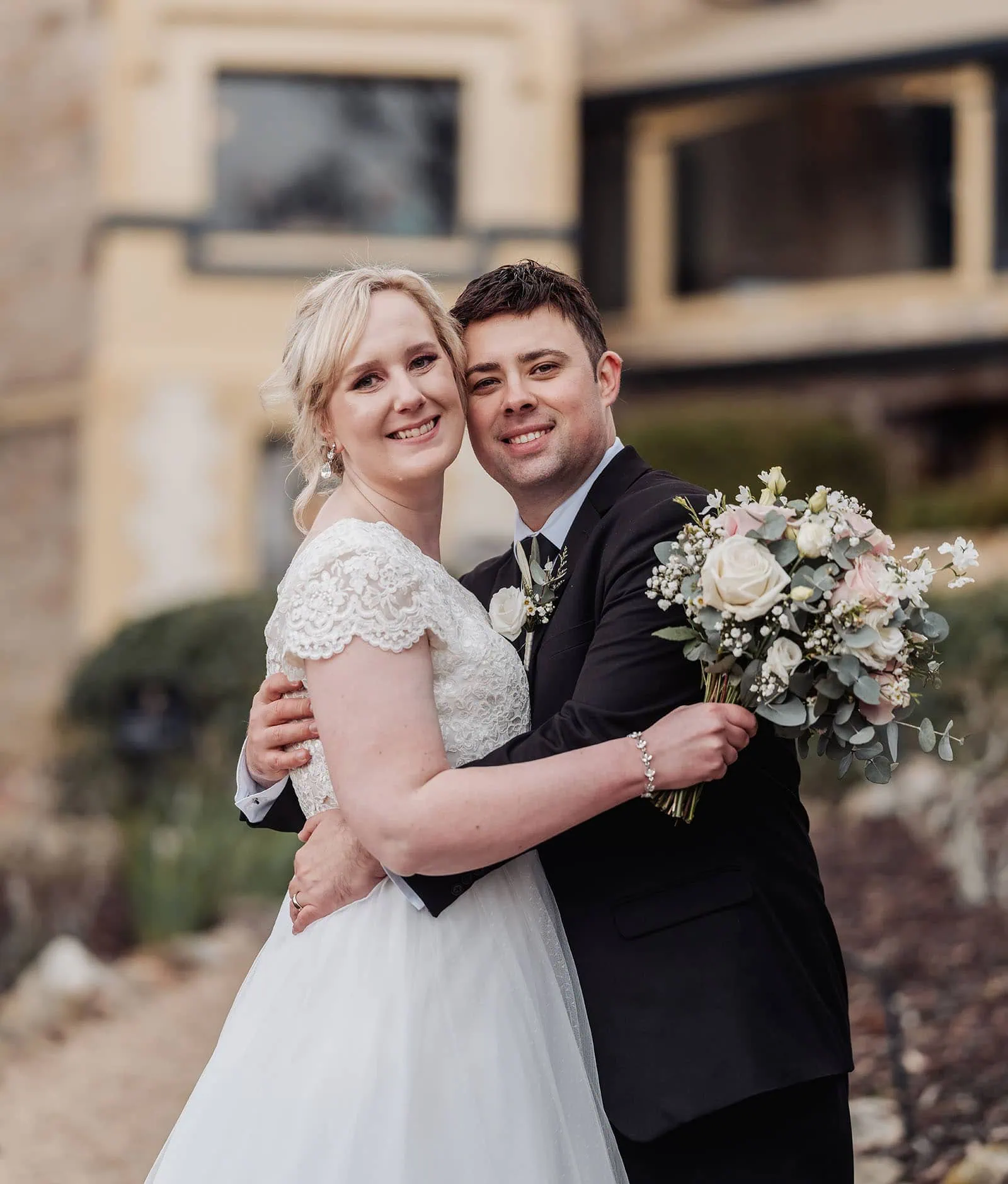 mt lofty house elopement - kimberley & michael 214 Joyful bride and groom celebrating their wedding day.