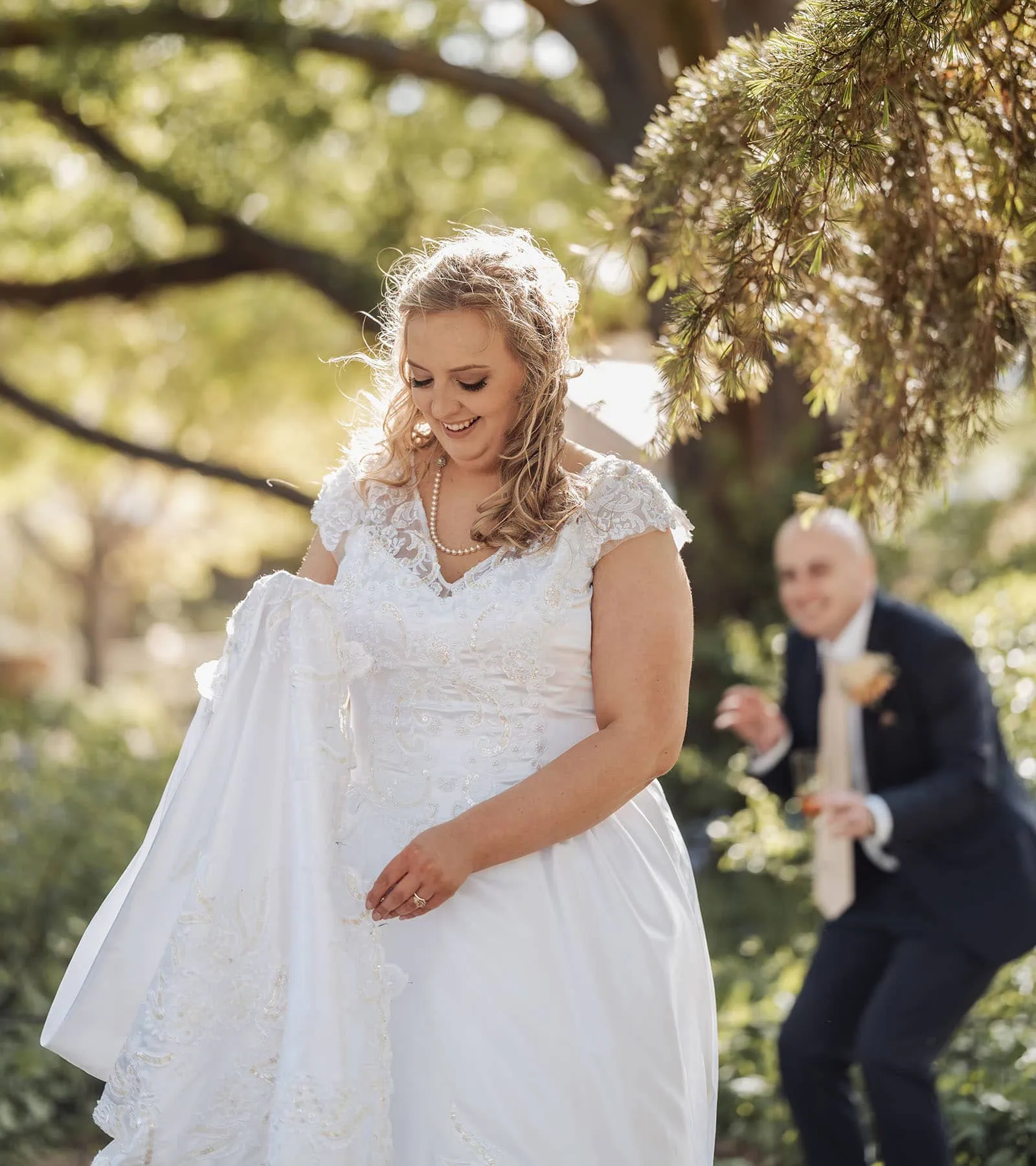 grand cru estate wedding - isabella & nick 133 Joyful bride and groom celebrating love at their wedding ceremony.