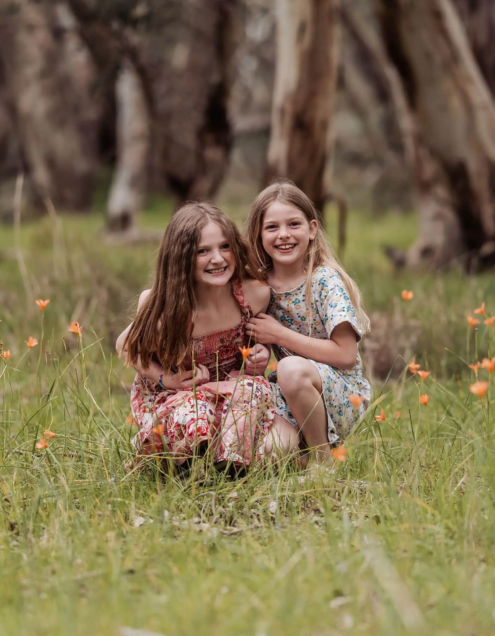 myponga family photography 2 Happy girls enjoying the outdoors surrounded by nature.