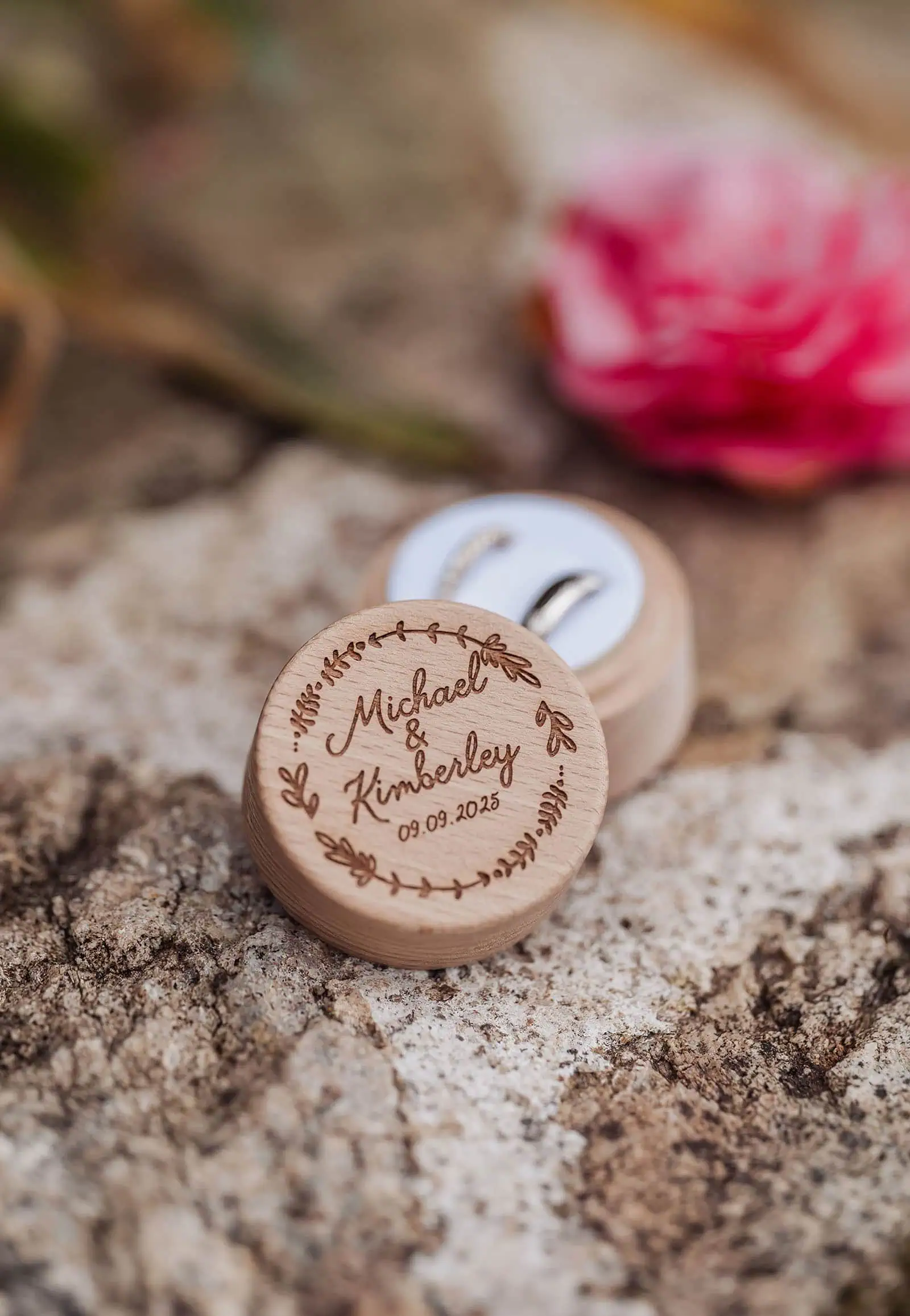 mt lofty house elopement - kimberley & michael 176 Engraved wedding keepsake box with date 09092023 for elegant marriage celebrations.