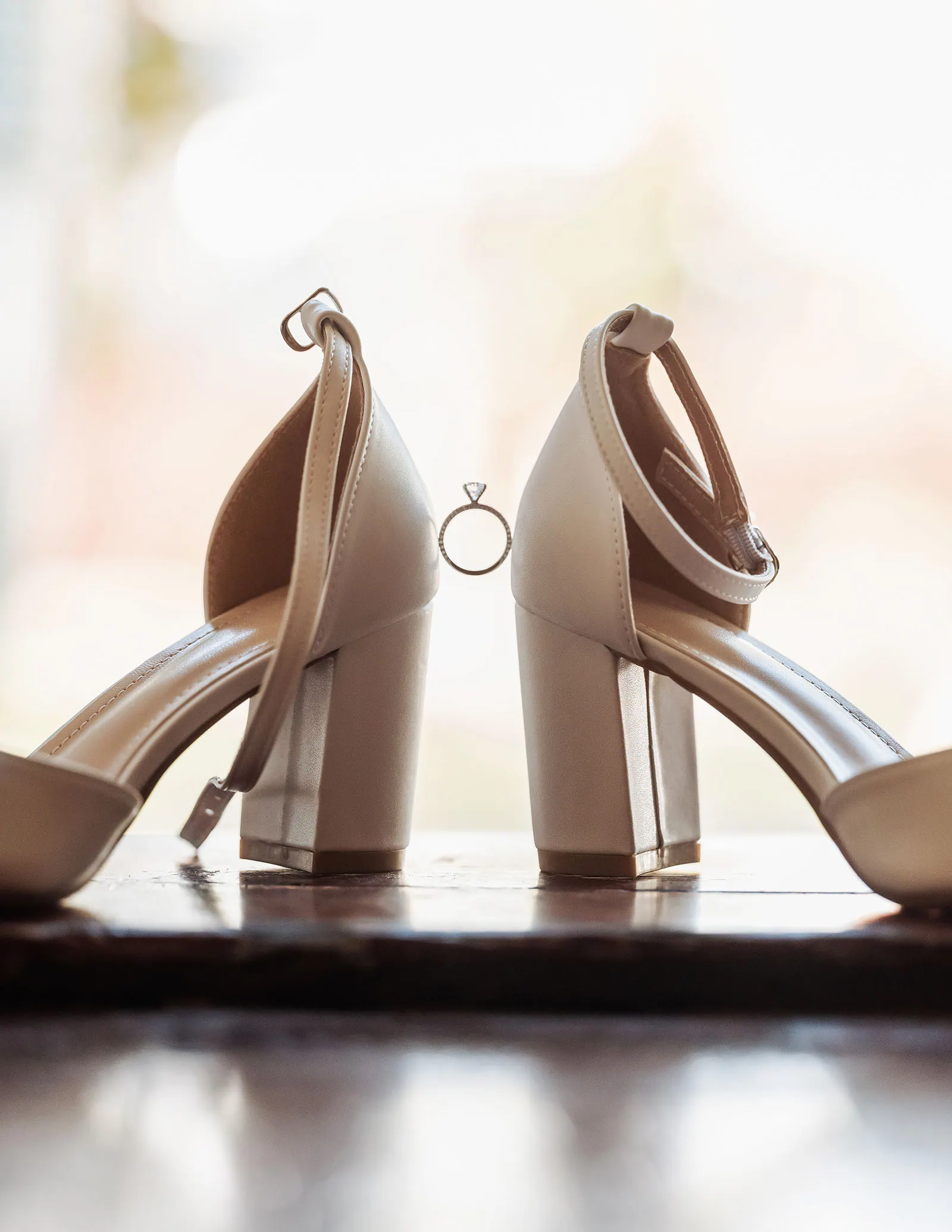 sunnybrae rose garden wedding - celina & anuj 5 Elegant bridal shoes and ring perfect for weddings.