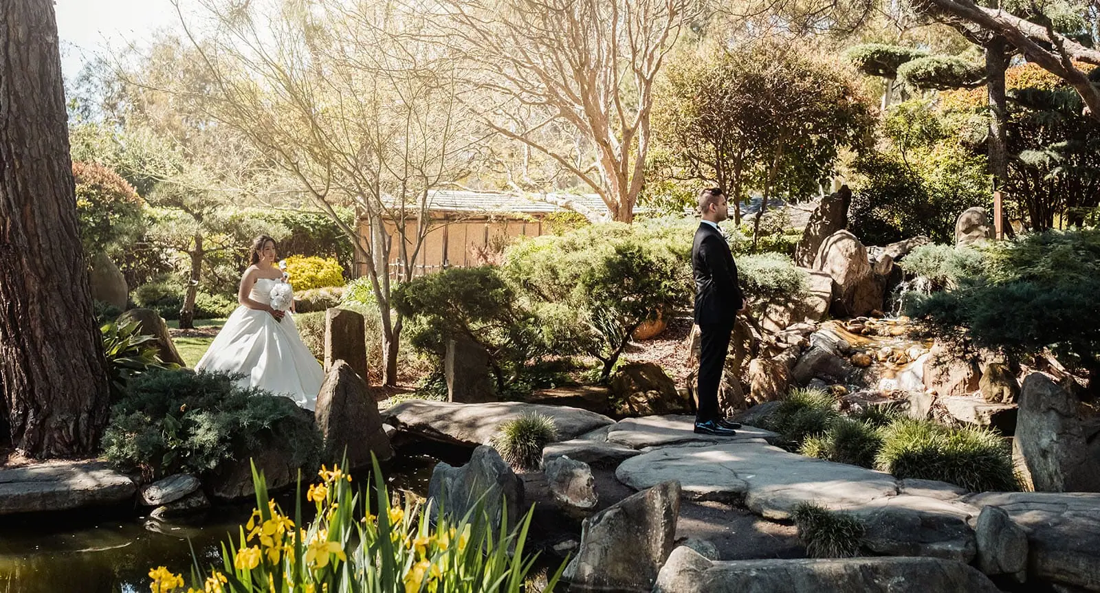 sunnybrae rose garden wedding - celina & anuj 18 Elegant garden wedding with lush greenery and romantic ambiance.