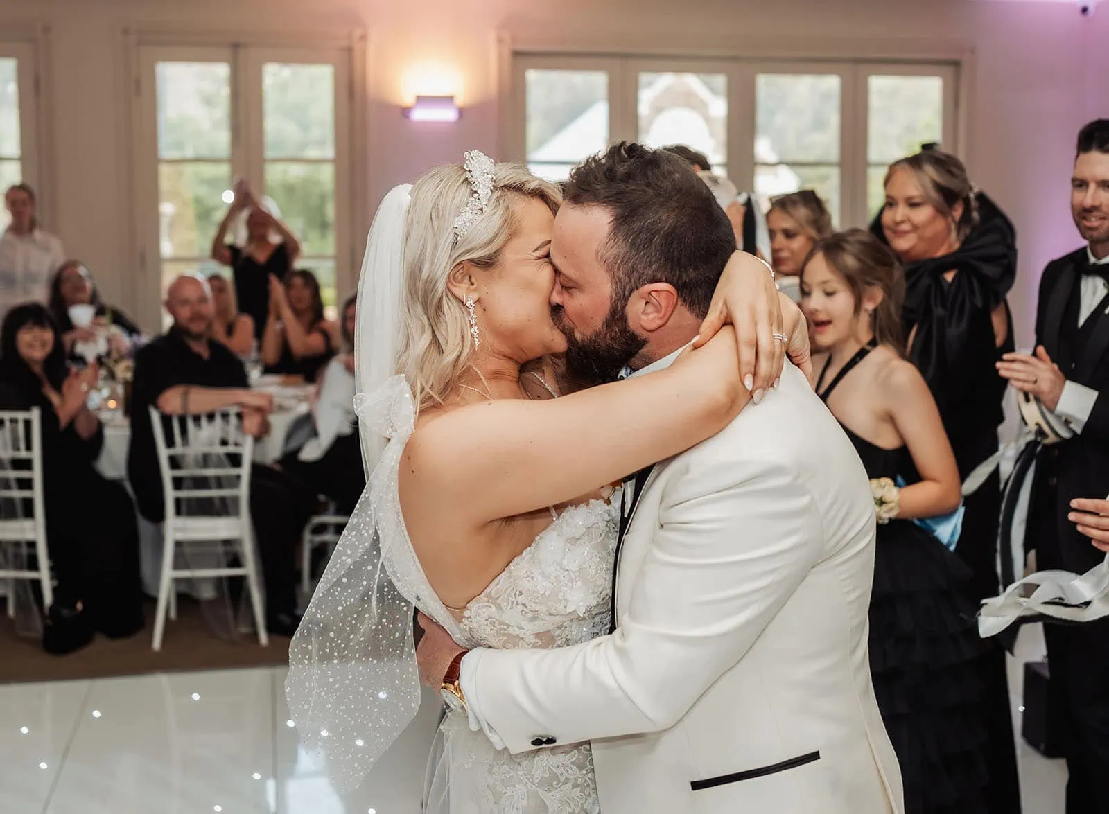 silvestris of clarendon wedding - sam & wayne 255 Bride and groom joyfully celebrating their wedding day together.