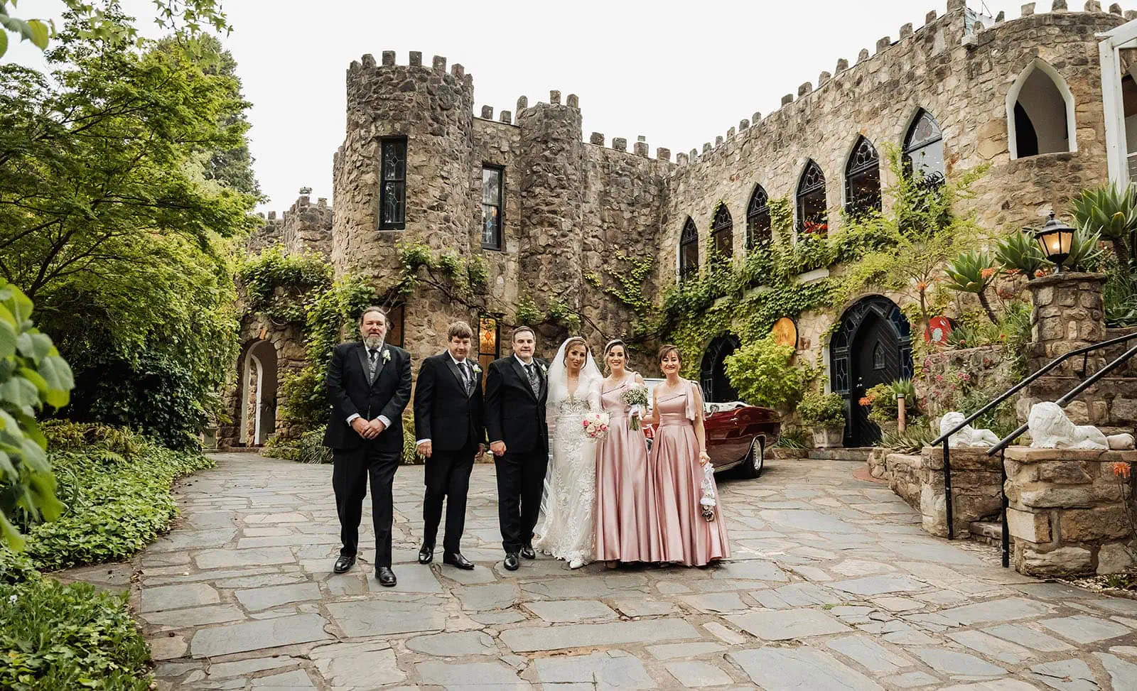 wedding at the manor in basket range - maryam & jason 143 Elegant castle wedding celebration with guests enjoying the festive party.