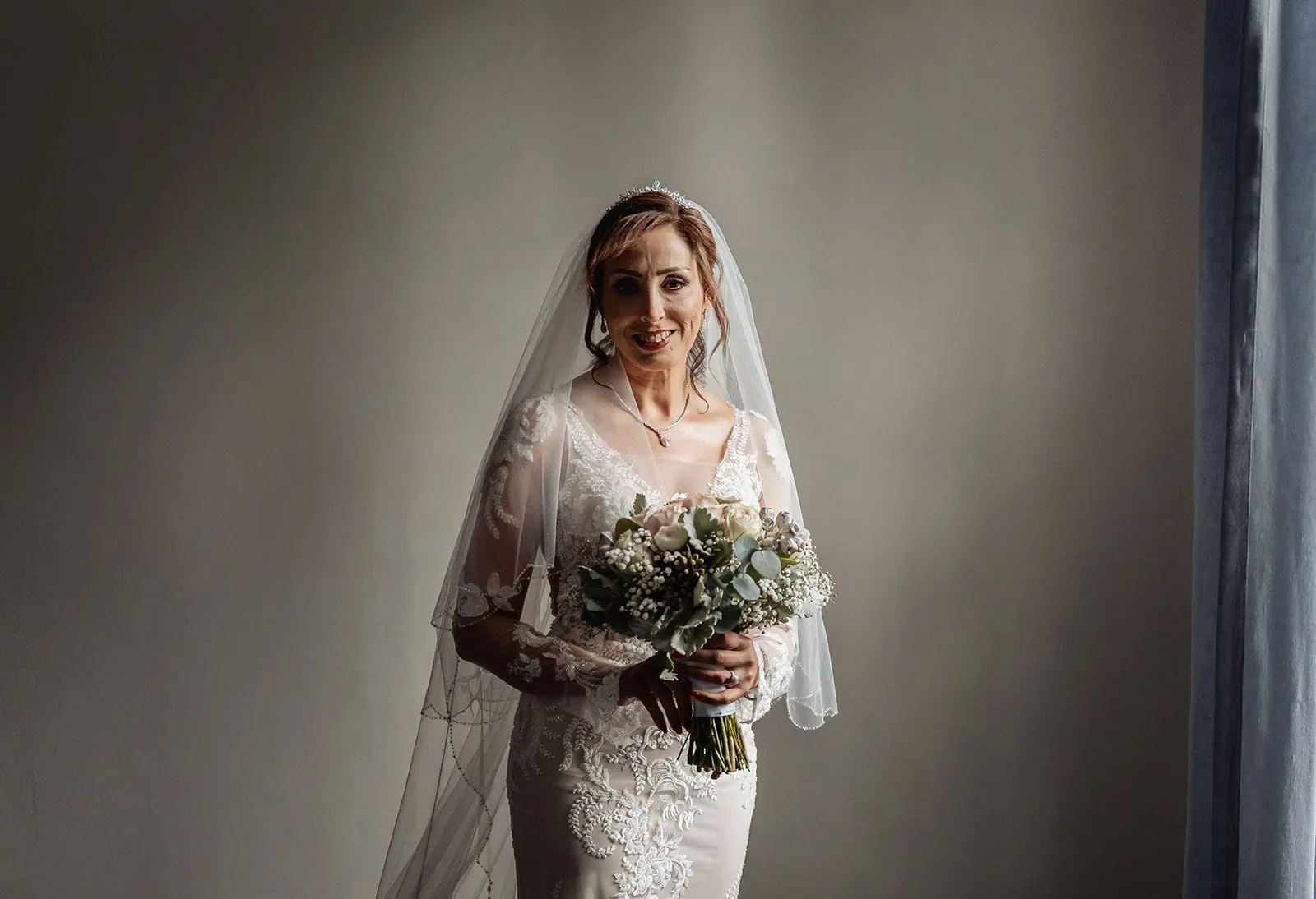 wedding at the manor in basket range - maryam & jason 127 Elegant bride in a luxurious wedding gown, perfect for a glam ceremony.