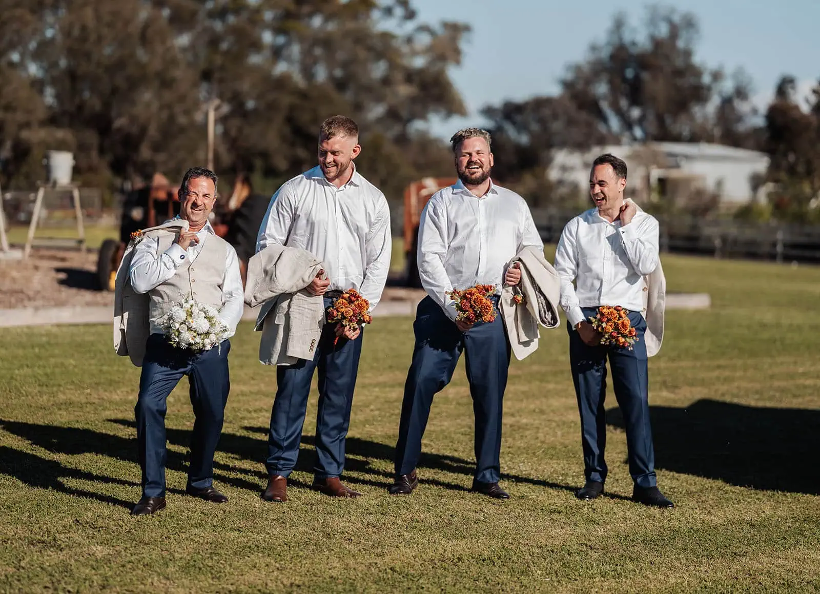 country victoria wedding in corrunnun – rachelle & anthony 343 Group of friends enjoying a floral arrangement workshop.