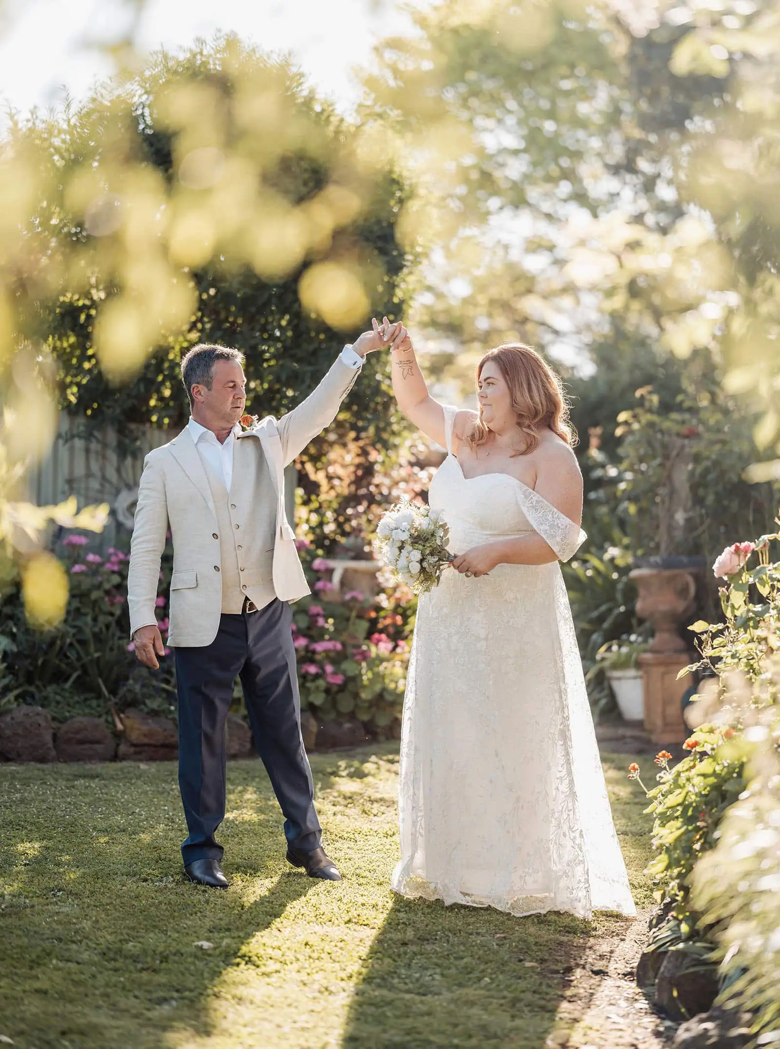 country victoria wedding in corrunnun – rachelle & anthony 355 Outdoor Wedding Dance in Garden Setting.